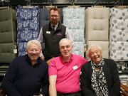 Robert Kitt joins Highfield Garden World. L-R Tim Greenway, Tim Armstrong, Robert Kitt, Joan Greenwa